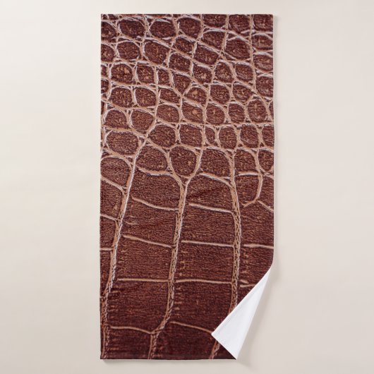 Krokodilleenpatternabstract, alligator, dier badhanddoek (Badhanddoek)
