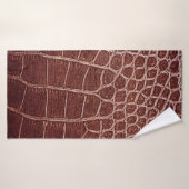 Krokodilleenpatternabstract, alligator, dier badhanddoek (Badhanddoek)