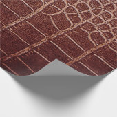 Krokodilleenpatternabstract, alligator, dier cadeaupapier (Hoek)