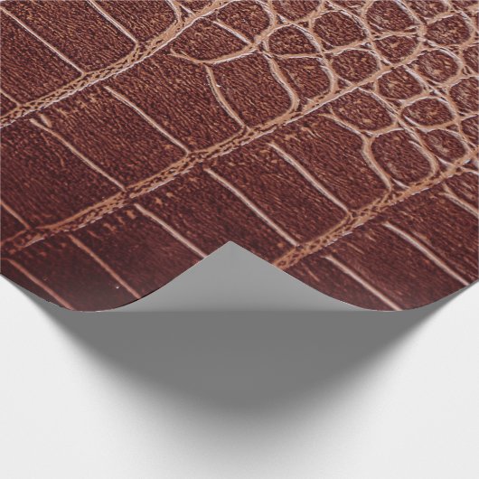 Krokodilleenpatternabstract, alligator, dier cadeaupapier (Hoek)