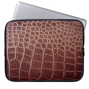 Krokodilleenpatternabstract, alligator, dier laptop sleeve