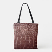 Krokodilleenpatternabstract, alligator, dier tote bag (Achterkant)