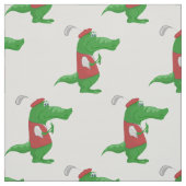 Krokodillen die golfgolf cartoons stof (Swatch)