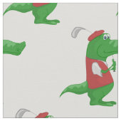 Krokodillen die golfgolf cartoons stof (Close Up)