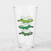 Krokodillen en Alligators Glas (Achterkant)