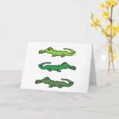 Krokodillen en Alligators Kaart (Gele Bloem)