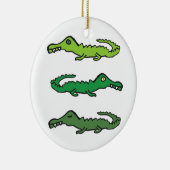 Krokodillen en Alligators Keramisch Ornament (Rechts)