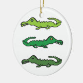 Krokodillen en Alligators Keramisch Ornament (Links)
