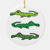 Krokodillen en Alligators Keramisch Ornament (Achterkant)