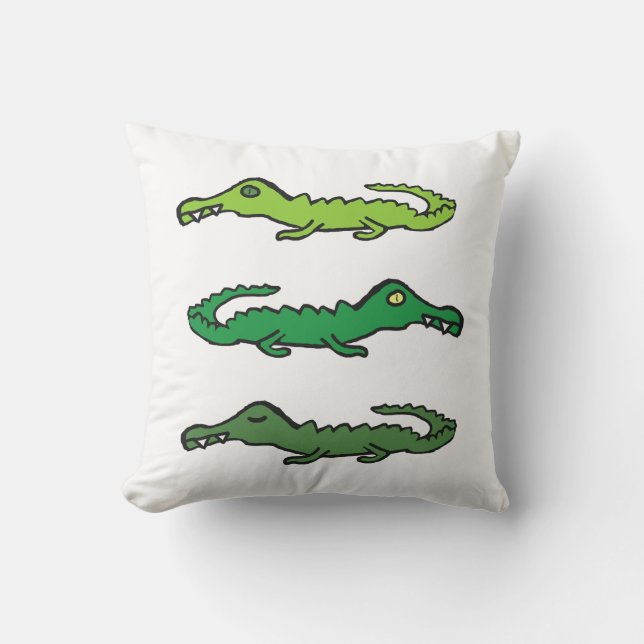 Krokodillen en Alligators Kussen (Voorkant)