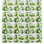 krokodillen in het hangijzer douchegordijn (Voorkant)