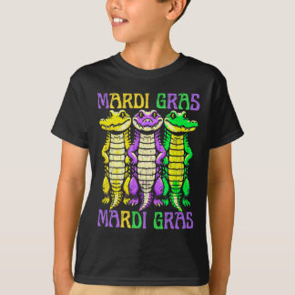 Krokodillen Louisiana Mardi Gras Carnaval T-shirt