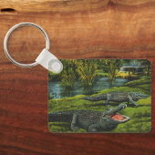  krokodillen, marinespiegels sleutelhanger (Achterkant)