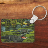  krokodillen, marinespiegels sleutelhanger (Voorkant)