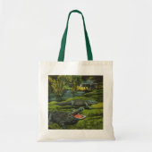 krokodillen, marinespiegels tote bag (Voorkant)