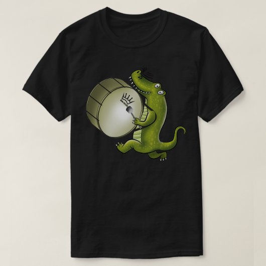 Krokodillen met markeringsbalkrum t-shirt (Design voorkant)