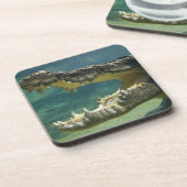 Krokodillen open mond onderzetter (Linkerzijde)