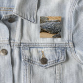 Krokodillen Vierkante Button 5,1 Cm (In situ)