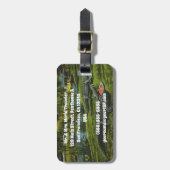 Krokodillen, Vintage Zeeleven Reptielen Dieren Bagagelabel (Voorkant verticaal)