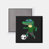 Krokodillen Voetbal _1 Magneet (Voorkant / Achterkant)