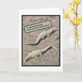 Krokodillen / vriendschap & ondersteuning met Humo Kaart (Gele Bloem)