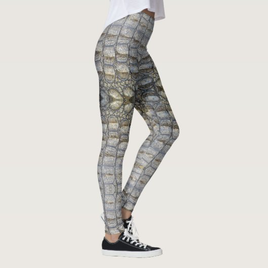 Krokodillenafdrukken Leggings (Rechts)