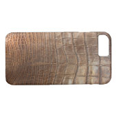 Krokodillendierenprint reptiel tan alligator Case-Mate iPhone case (Achterkant (Horizontaal))
