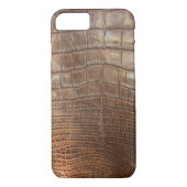 Krokodillendierenprint reptiel tan alligator Case-Mate iPhone case (Achterkant)