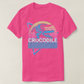 Krokodillengalligator Kroonretro Gift1 T-shirt (Design voorkant)