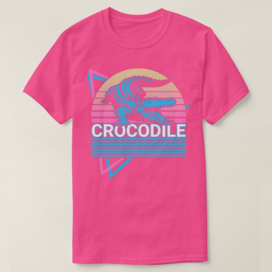 Krokodillengalligator Kroonretro Gift1 T-shirt (Design voorkant)