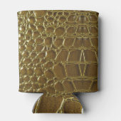 Krokodillenhuid: Close-up Textuur Detail Blikjeskoeler (Achterkant)