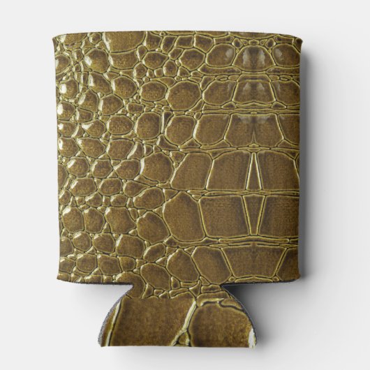 Krokodillenhuid: Close-up Textuur Detail Blikjeskoeler (Achterkant)