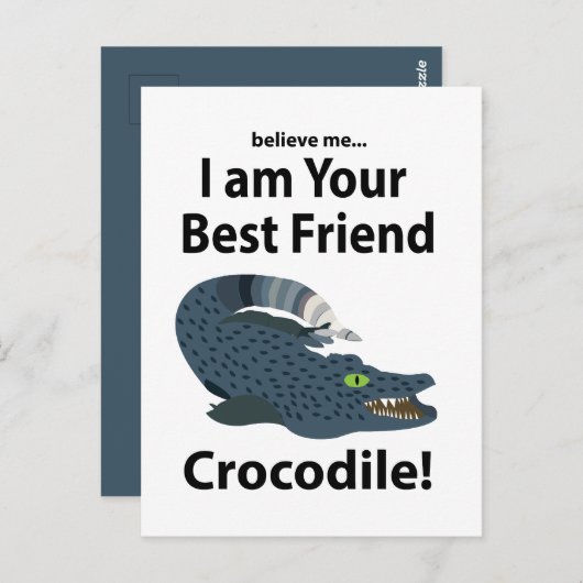 krokodillenkrokodil briefkaart (Voorkant / Achterkant)