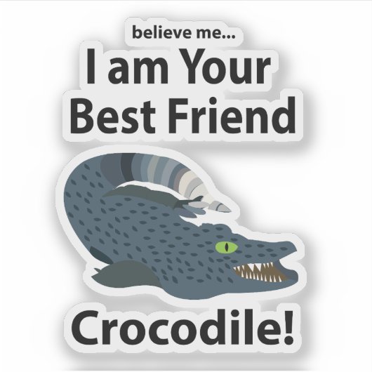 krokodillenkrokodil sticker (Voorkant)