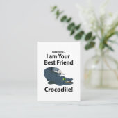 krokodillenkrokodil visitekaartje (Staand voorkant)