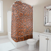 Krokodillenleer nep look douchegordijn (In situ)