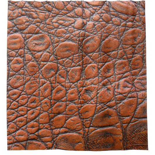 Krokodillenleer nep look douchegordijn (Voorkant)