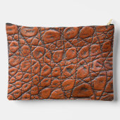 Krokodillenleer nep look etui (Achterkant)