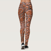 Krokodillenleer nep look leggings (Achterkant)