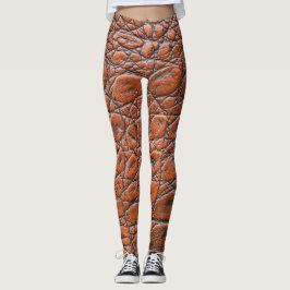 Krokodillenleer nep look leggings