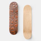 Krokodillenleer nep look persoonlijk skateboard (Voorkant)