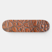 Krokodillenleer nep look persoonlijk skateboard (Horizontaal)