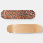 Krokodillenleer nep look persoonlijk skateboard (Horizontaal)