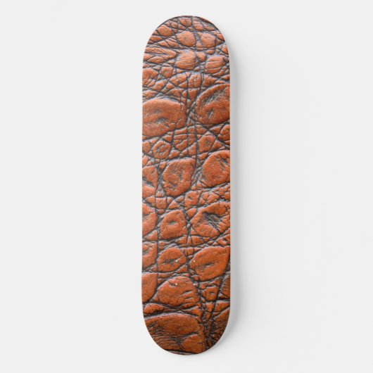 Krokodillenleer nep look persoonlijk skateboard (Voorkant)