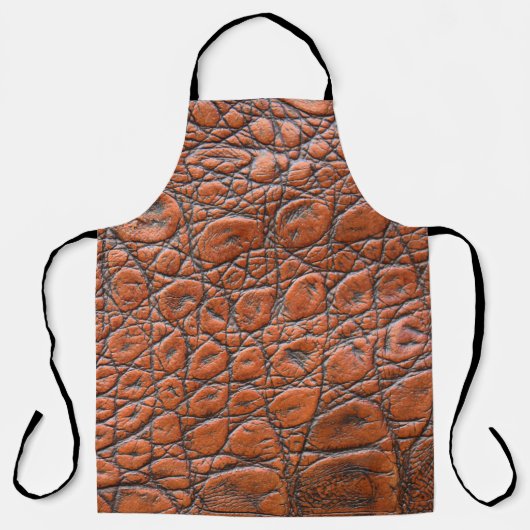 Krokodillenleer nep look schort (Voorkant)