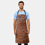 Krokodillenleer nep look schort (Gedragen)