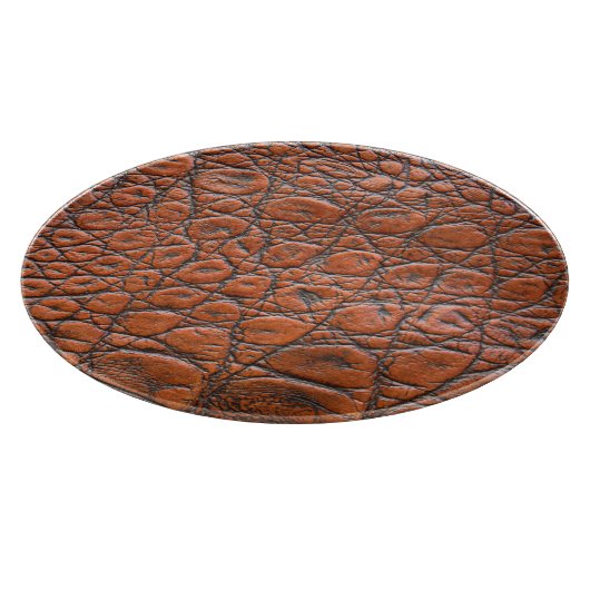 Krokodillenleer nep look snijplank (Hoek)