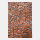 Krokodillenleer nep look theedoek (Verticaal)