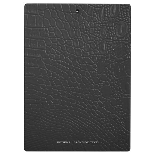 Krokodillenleer textuur rode letters klembord (Achterkant)