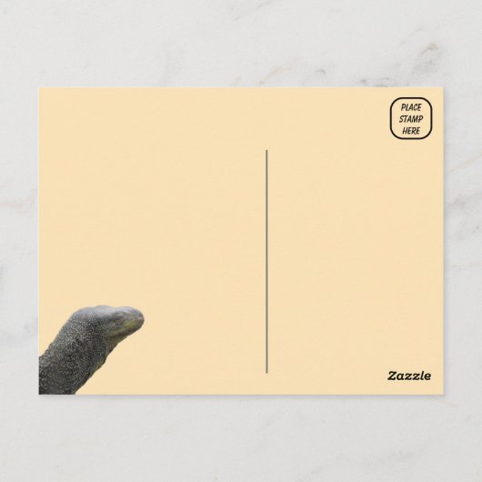 Krokodillenmonitor hagedis Briefkaart (Achterkant)